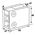 Stainless Steel Square Glass Clamp Spigot Used in Fixing Glass (CR-054)